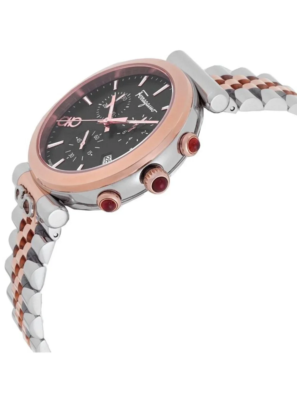 NWT Salvatore Ferragamo Ora Quartz Black Dial Watch